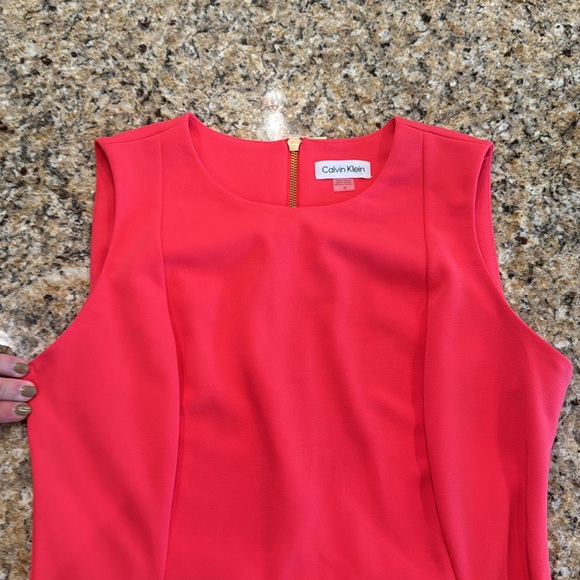Calvin Klein coral dress, size 10, like new! - Picture 2 of 4